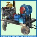 Machine de nettoyage à haute pression de canalisation d&#39;égout de moteur diesel 200bar